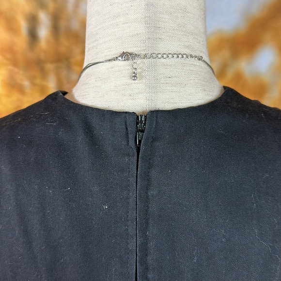 Vintage Sears black dress medium ribbon trim - Picture 10 of 11